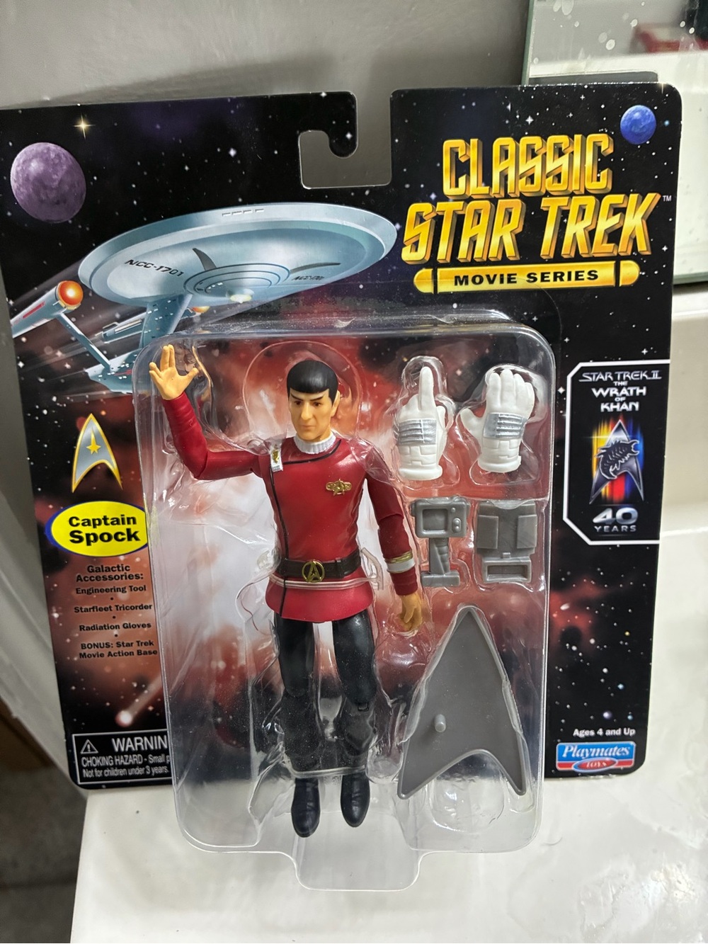 New in Package Star Trek Movie Series - Captain Spock - Wrath of Khan 40th Ann